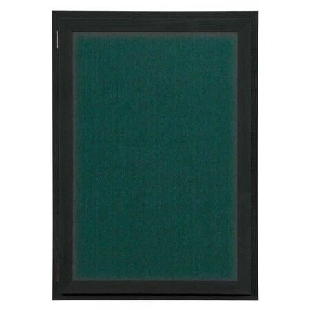 United Visual Products Outdoor Enclosed Combo Board, 72"x36", Black Frame/Green & Dark Spruce UVCB7236ODB-GREEN-DRKSPR
